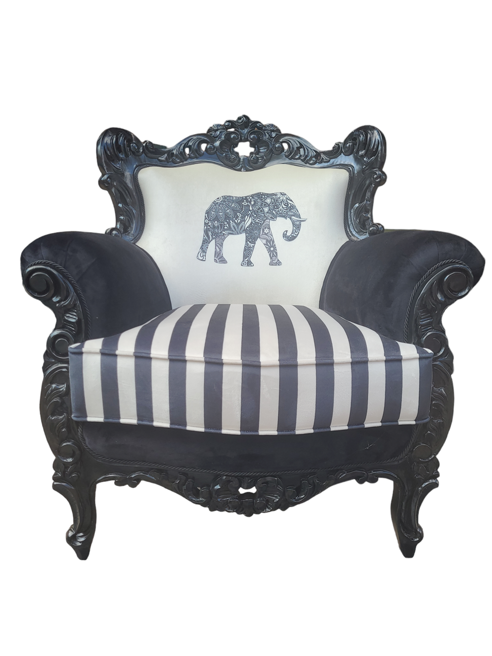 3A MOBİLYA DİGİTAL BLACK RETRO BERJER 