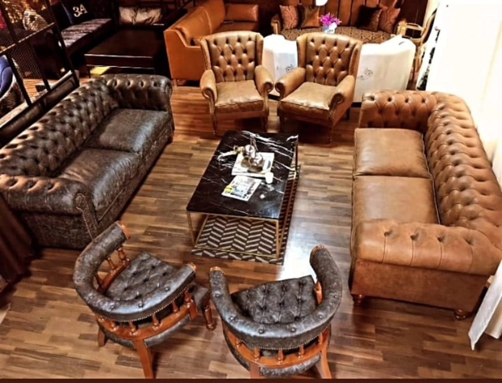 3A MOBİLYA LANCHESTER HAKİKİ DERİ CHESTER TAKIMI 3+3+1+1+1+1