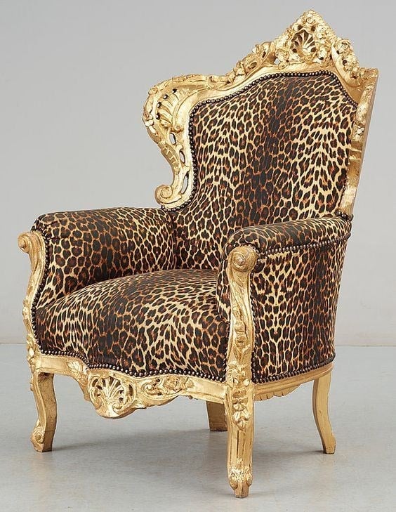 3A MOBİLYA MARCONİ LEOPARD RETRO  BERJER 
