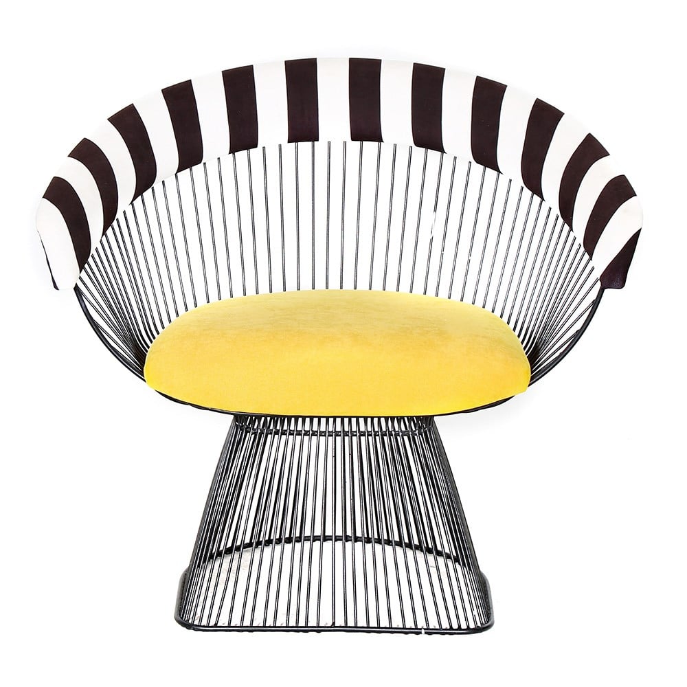 3A Mobilya Metal Design Yellow Berjer 