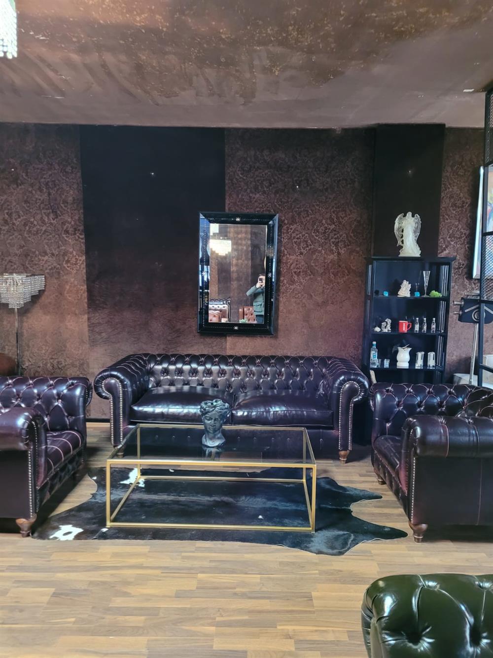 3A MOBİLYA NEW BURGUNDY CHESTERFİELD TAKIMI 