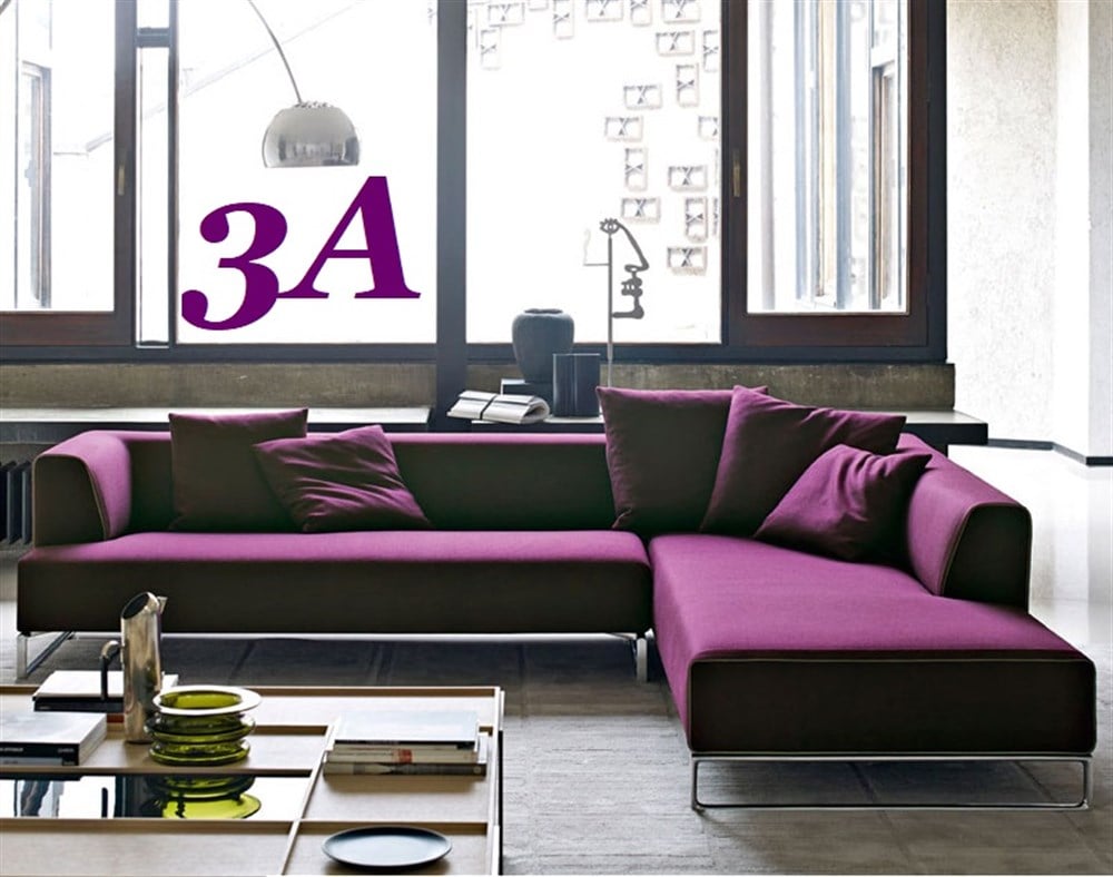 3A MOBİLYA NEW MODERN PURPLE L KANEPE