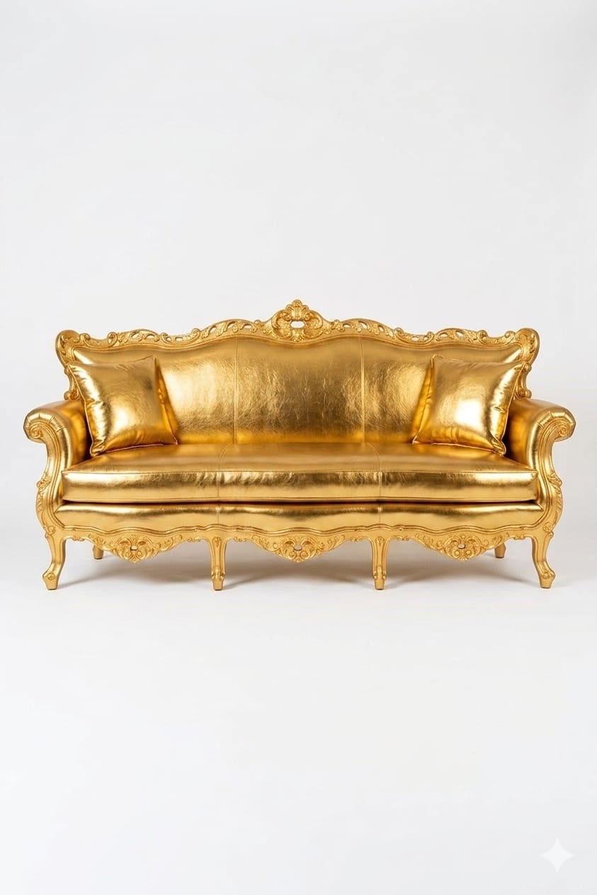 4A MOBİLYA GOLD RETRO BERJER 