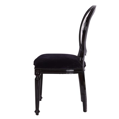 3A Mobilya Fornasetti Siyah Sandalye