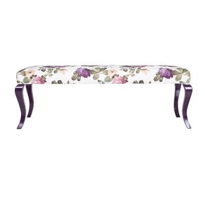 3A Mobilya Salkım Hanım Mor Buyuk Puf Sehpa