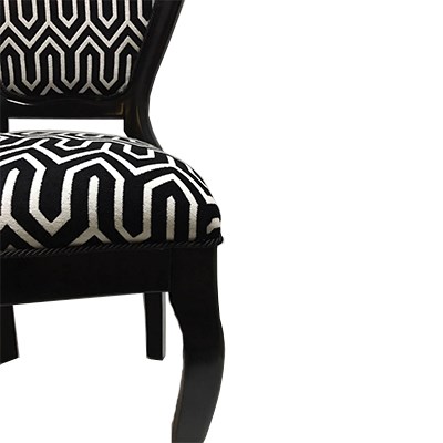 3A Mobilya Black & White Desen Sandalye