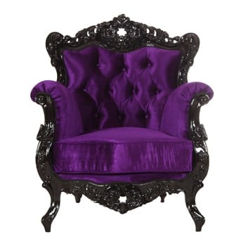 3A Mobilya Black And Purple Berjer