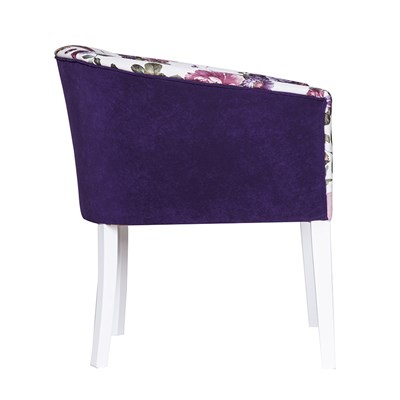 3A Mobilya Şımarık Oval Yeni Berjer - Pembe Desen