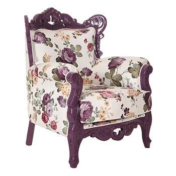 3A Mobilya Purple Flowers Berjer