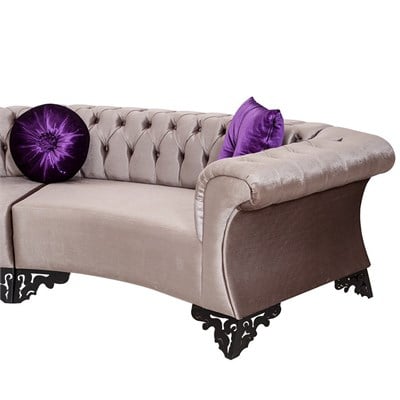 3A Mobilya Excellence Modern Chesterfield Antrisit Gri