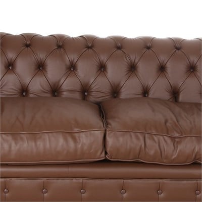 3A Mobilya Arts Chesterfield Gerçek Deri