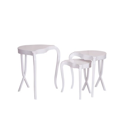 3A Mobilya Avandgard Beyaz Lake Sehpa - Beyaz