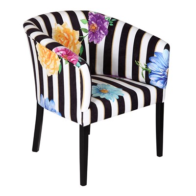 3A Mobilya Flowers Line Oval Berjer