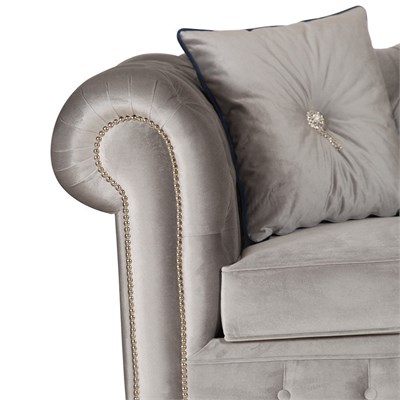 3A Mobilya Silver Chesterfield