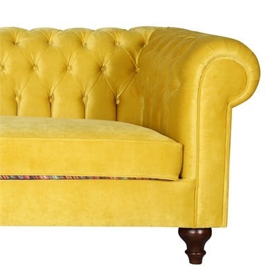 3A Mobilya Yellow Lemon Chesterfield