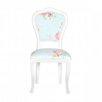 3A Mobilya Pink Flowers Oymalı Sandalye
