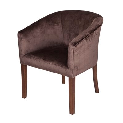 3A Mobilya Bitter Brown Oval Berjer