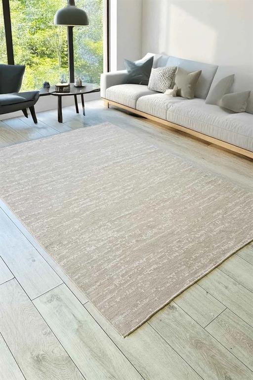 Nina Dokuma Yumuşak Sisal KREM Halı Kilim Salon Halısı Mutfak Halısı Yolluk