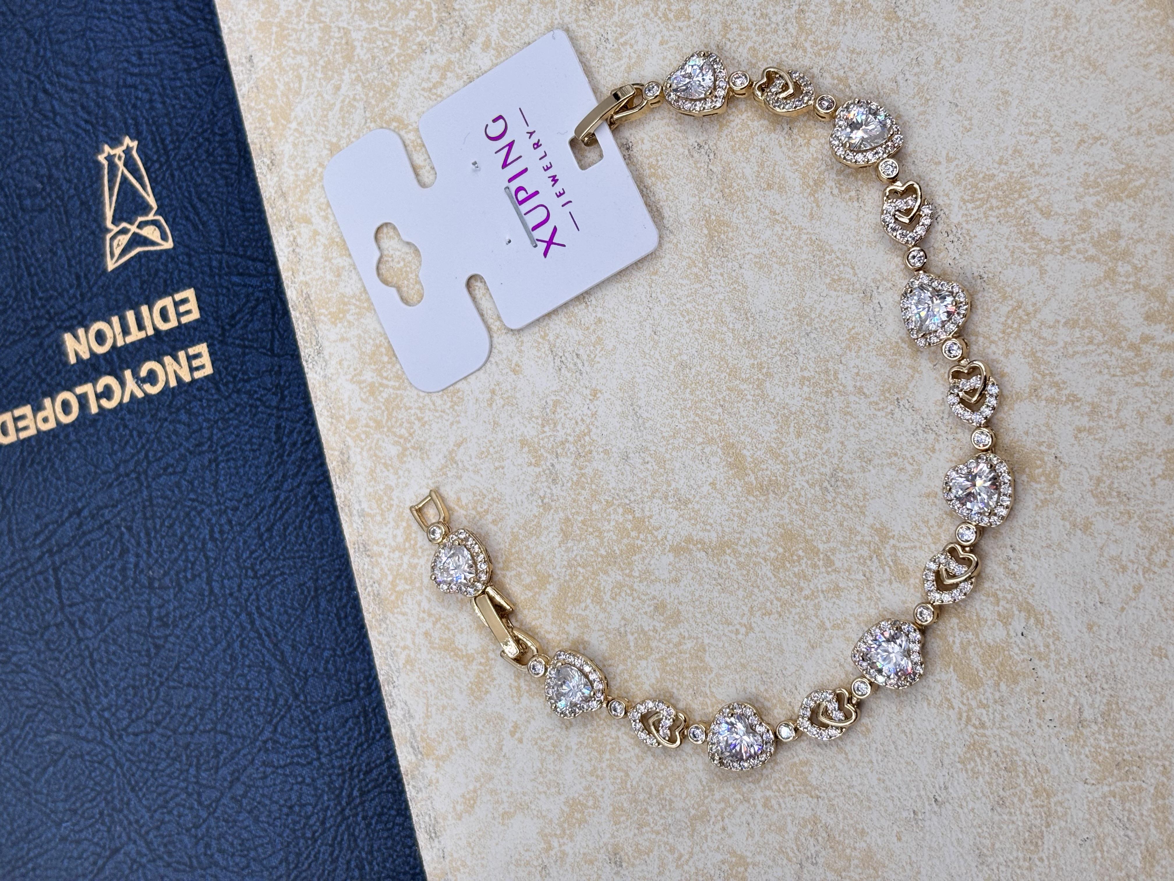 14K Xuping Beyaz Love Bileklik