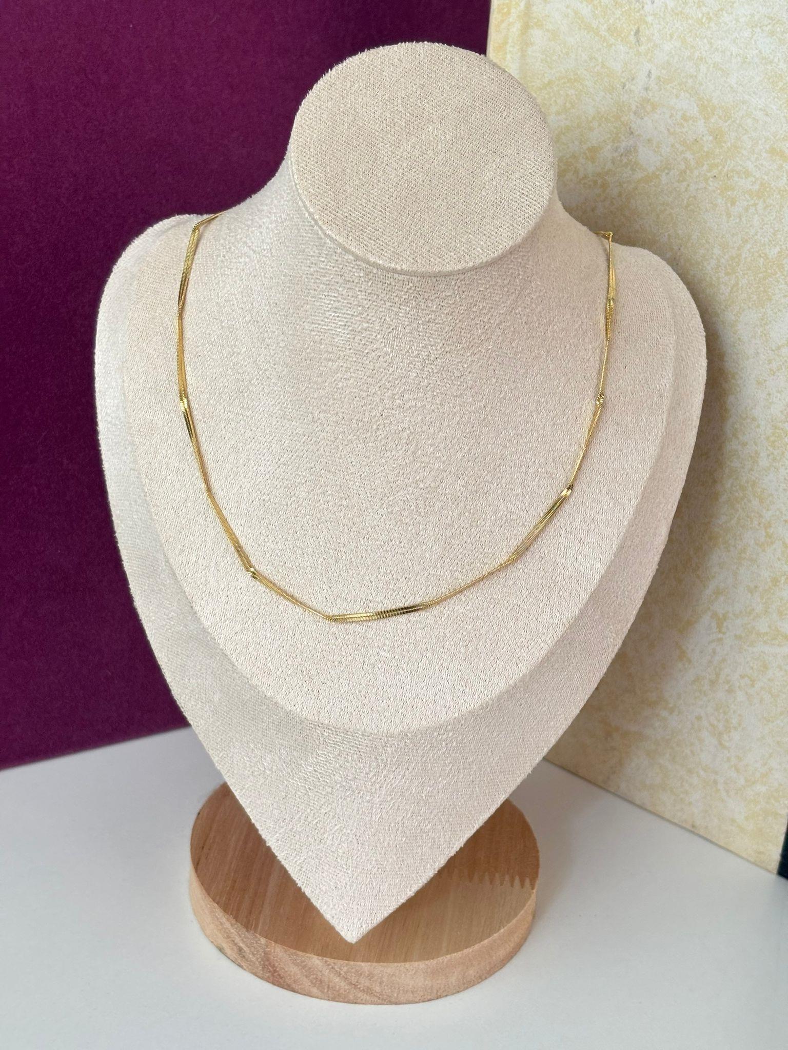 14K Xuping Kıtır Kesim İnce İtalyan Kolye