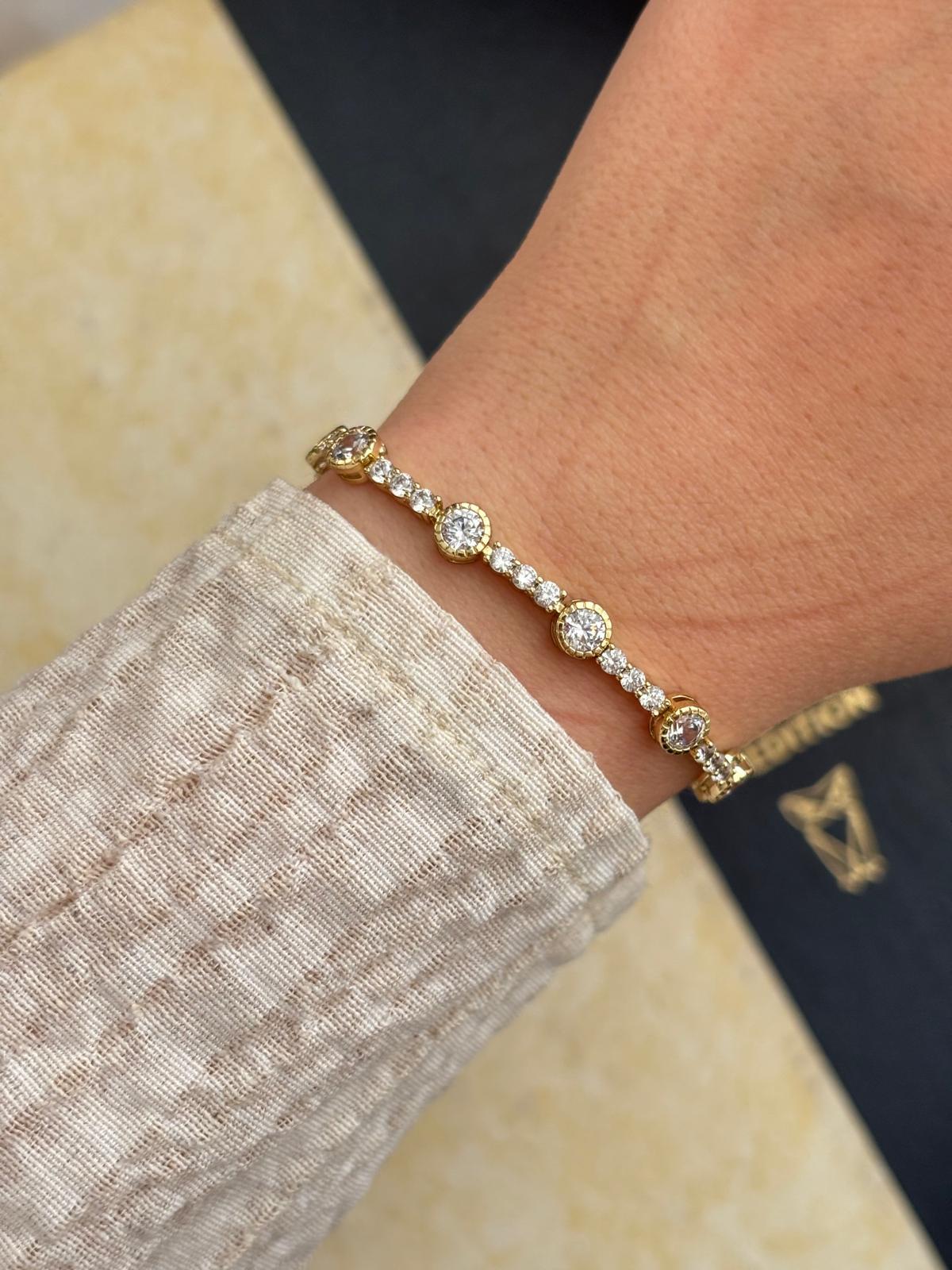 14K Xuping Sıralı Su Yolu Bileklik