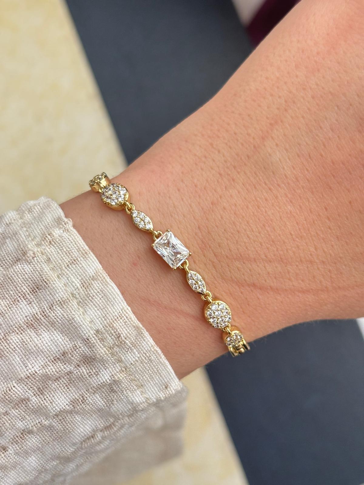 14K Xuping Zirkon Taş Bileklik
