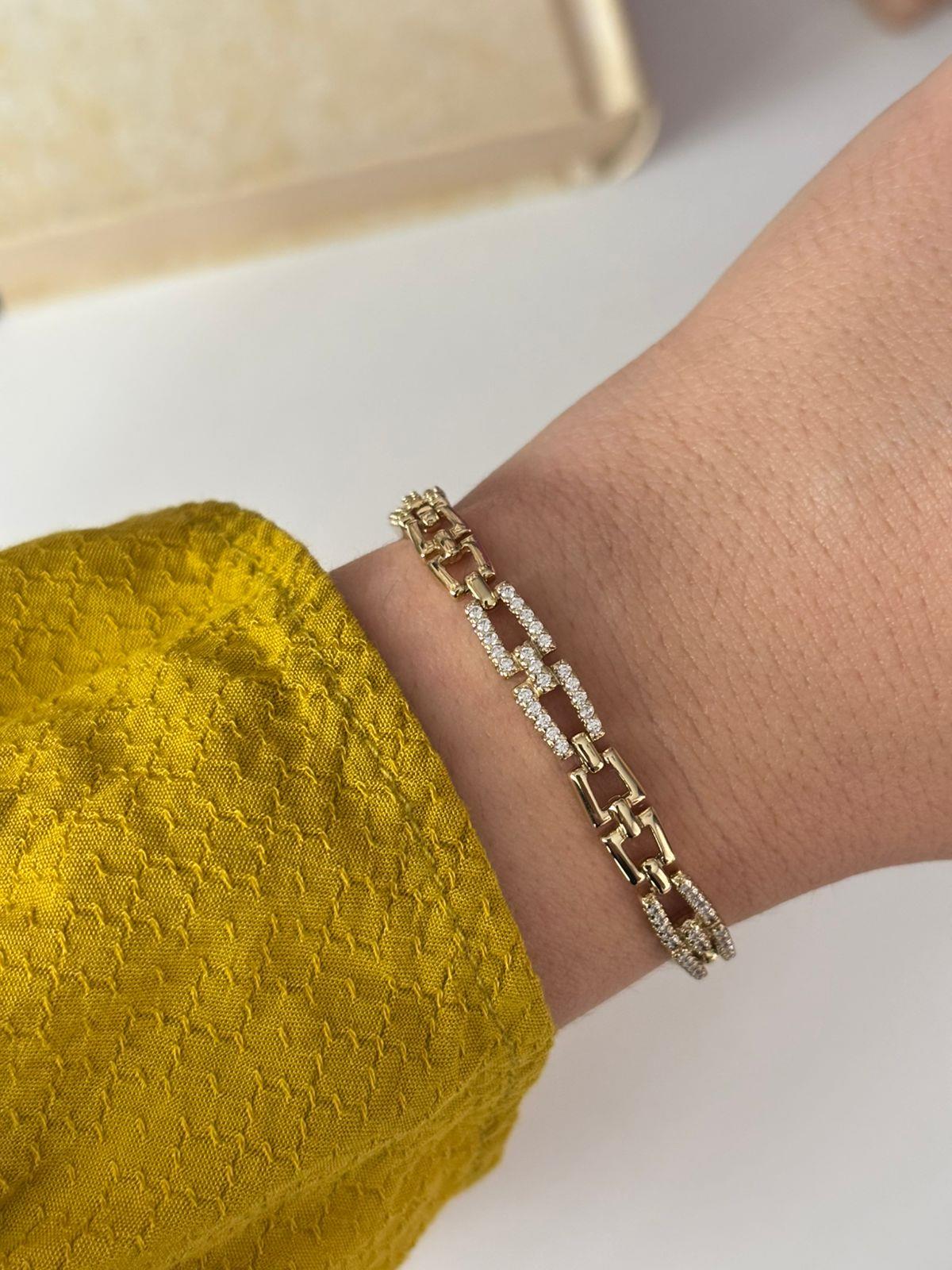 14K Xuping(Altın Kaplama) Sıralı Bileklik