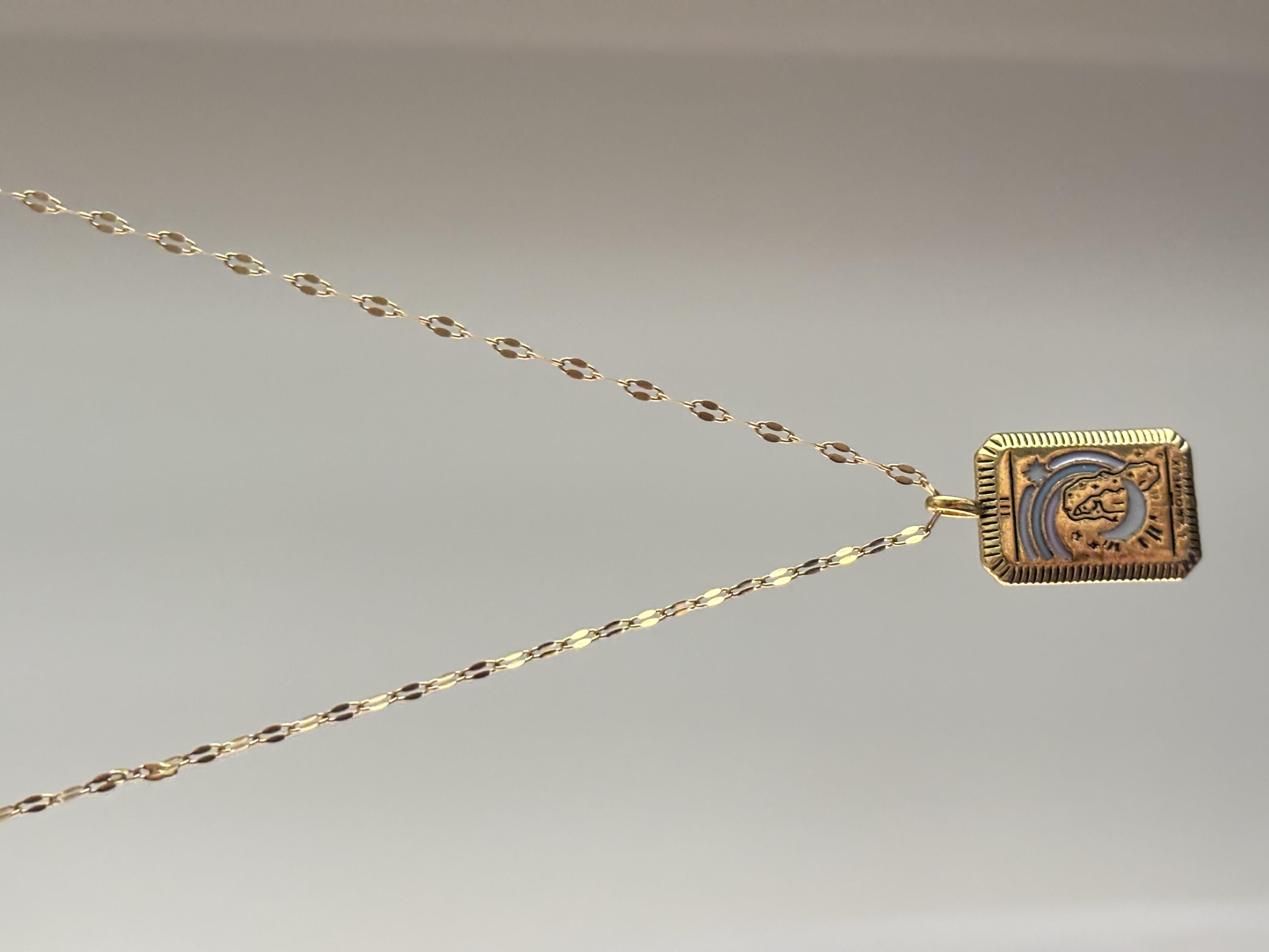 Gold Deniz Kızı Çelik Kolye(45cm)