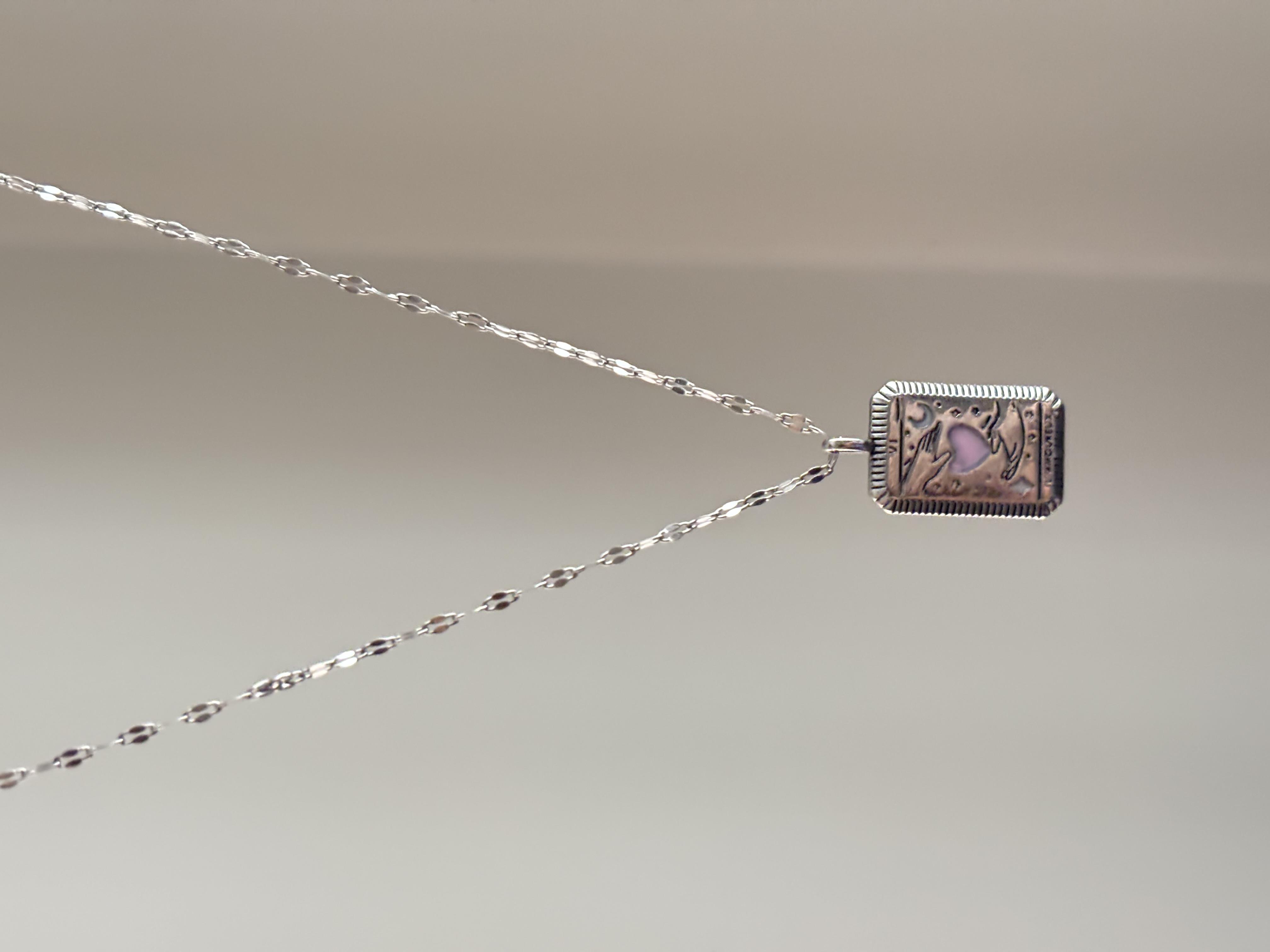 Silver Romantik Çelik Kolye(45cm)