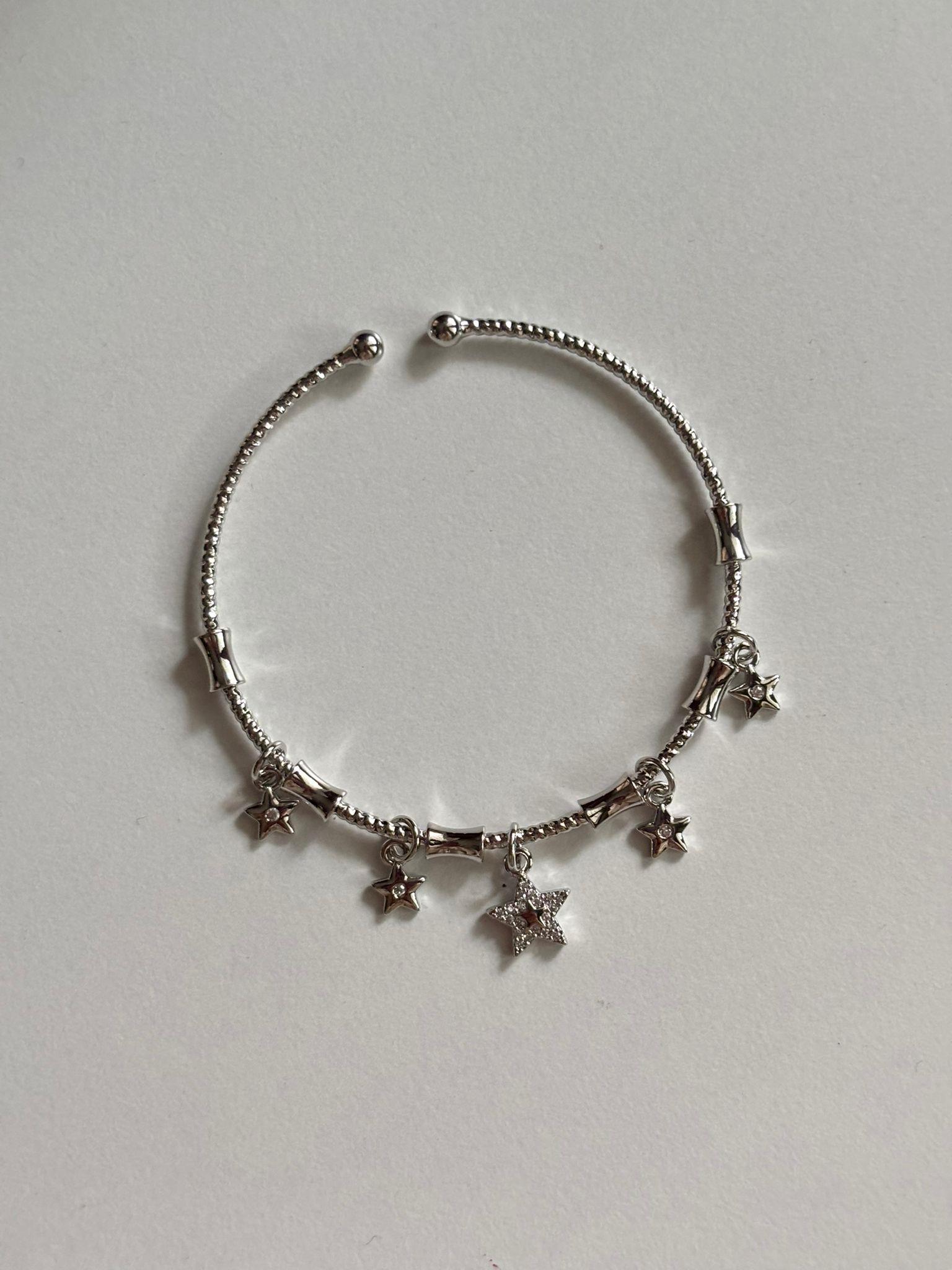 Yıldız Silver Charm Ayarlanabilir Bileklik