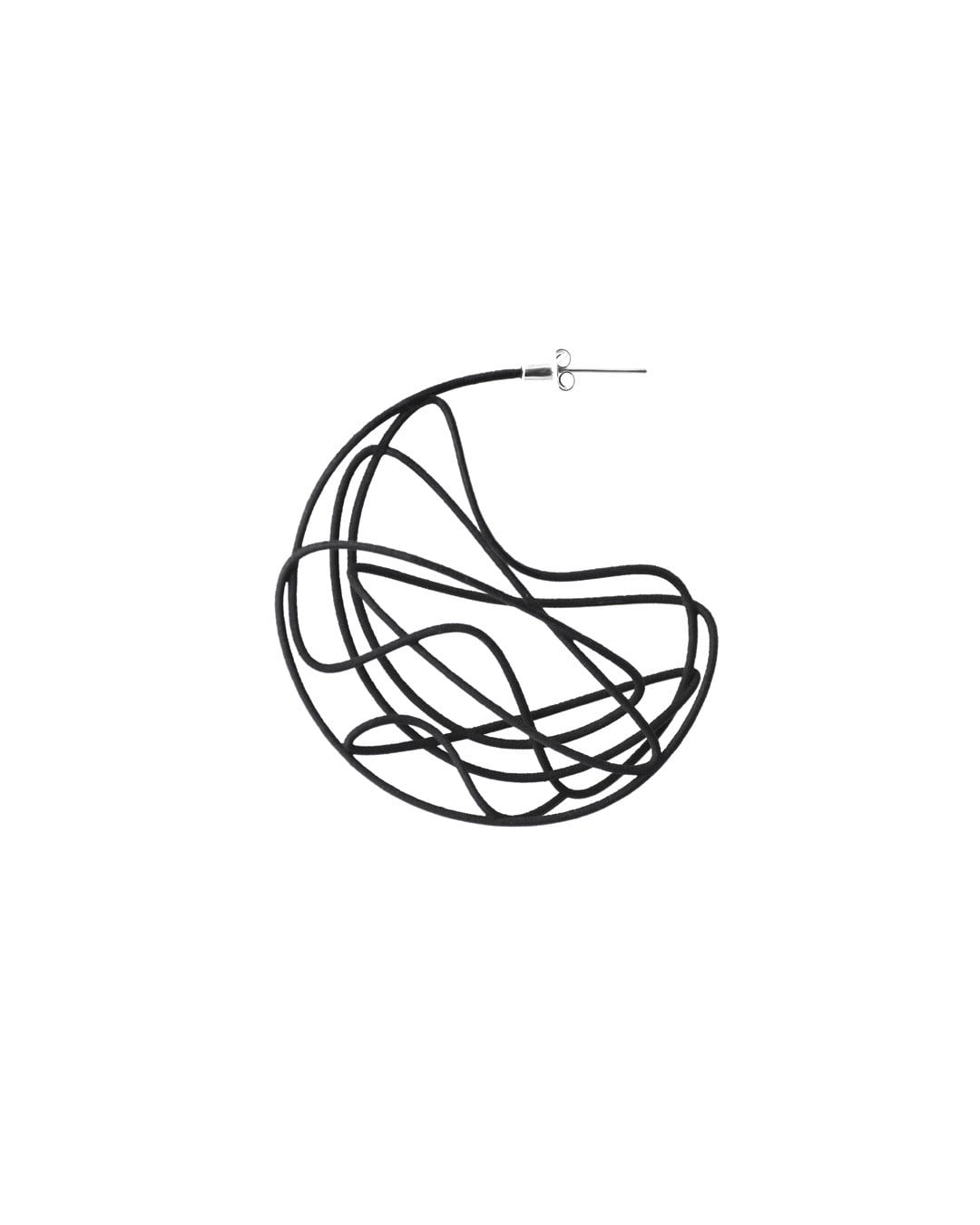Çift Küpe ''Eskiz''- Dialogue of Forms-No.3-60 mm