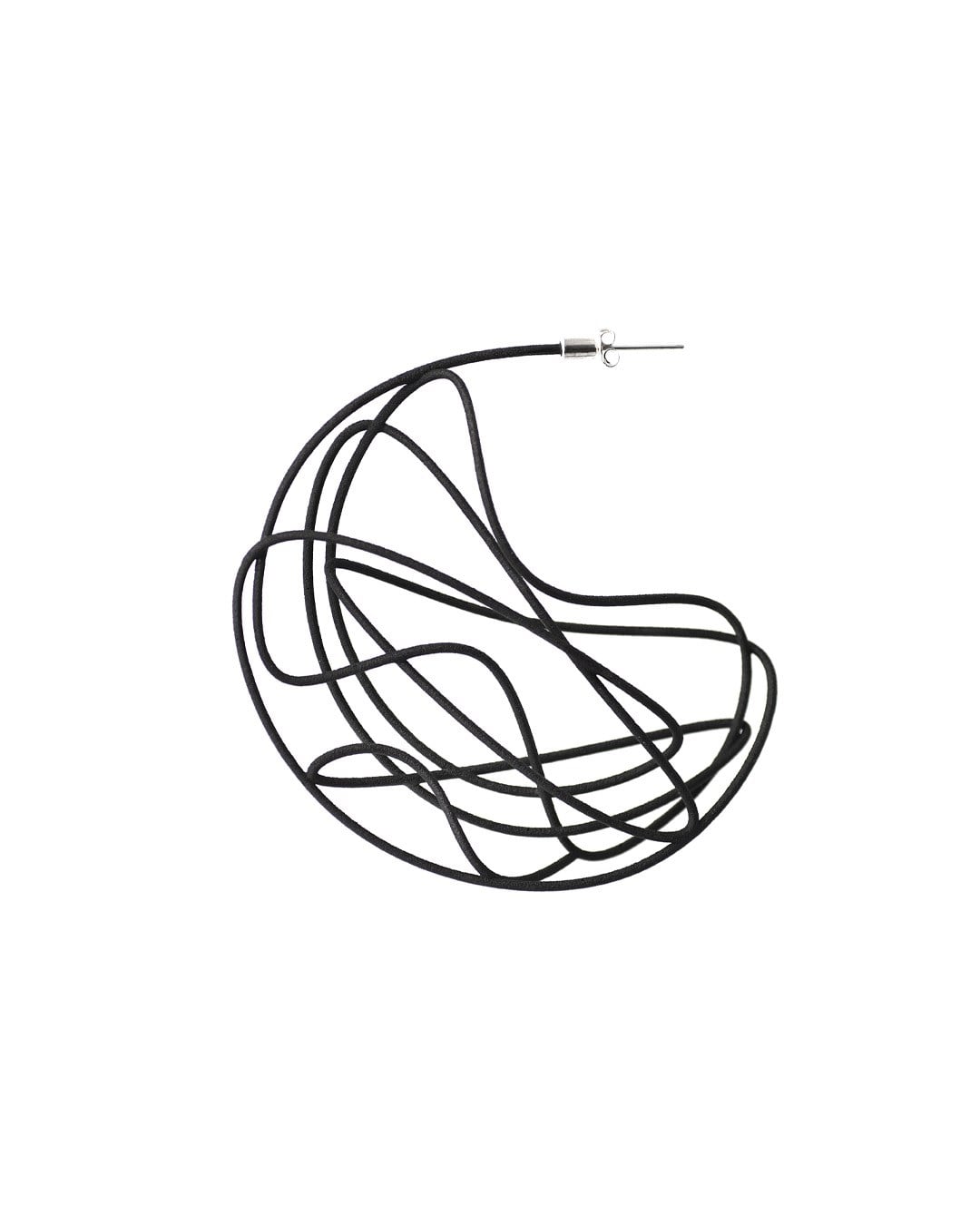 Çift Küpe ''Eskiz''- Dialogue of Forms-No.3-80 mm