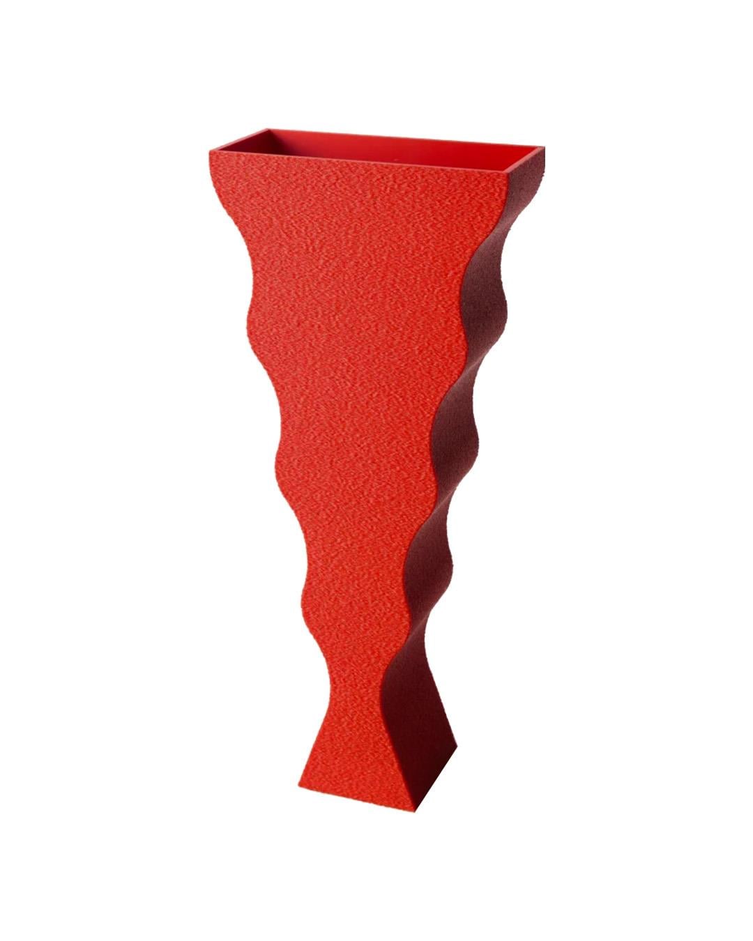 Das Pieces ''Centra'' 3D Printed Kırmızı Vazo