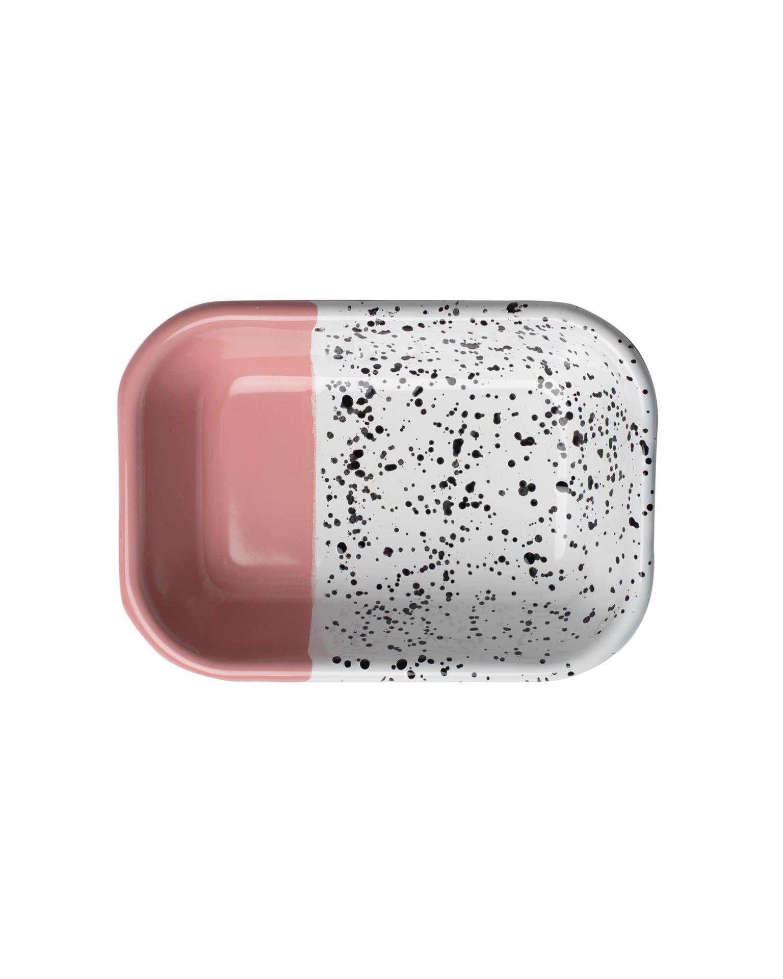 Kapka Mind-Pop Pembe Emaye Meze Tabağı-16 cm