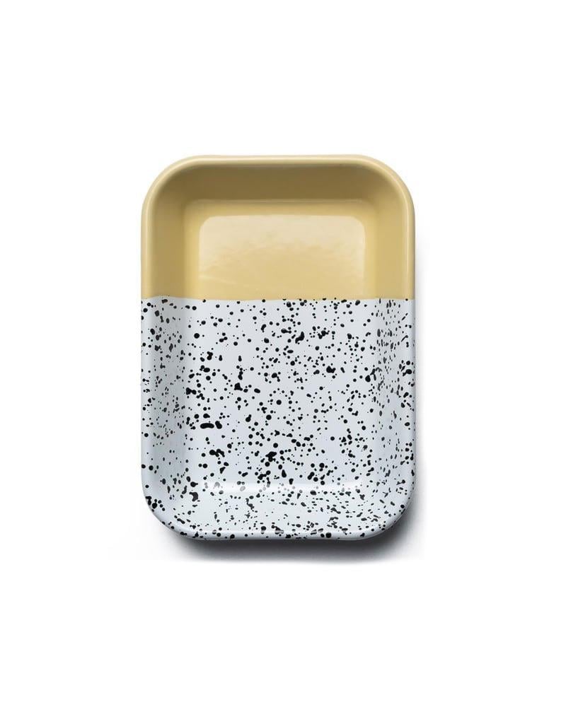 Kapka Mind - Pop Sarı Emaye Meze Tabağı - 21 cm