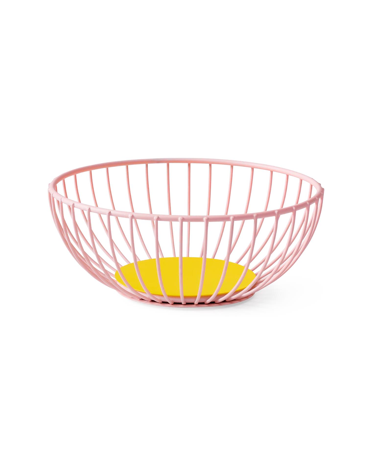 Küçük Tel Sepet “İris” - Pembe - OCTAEVO