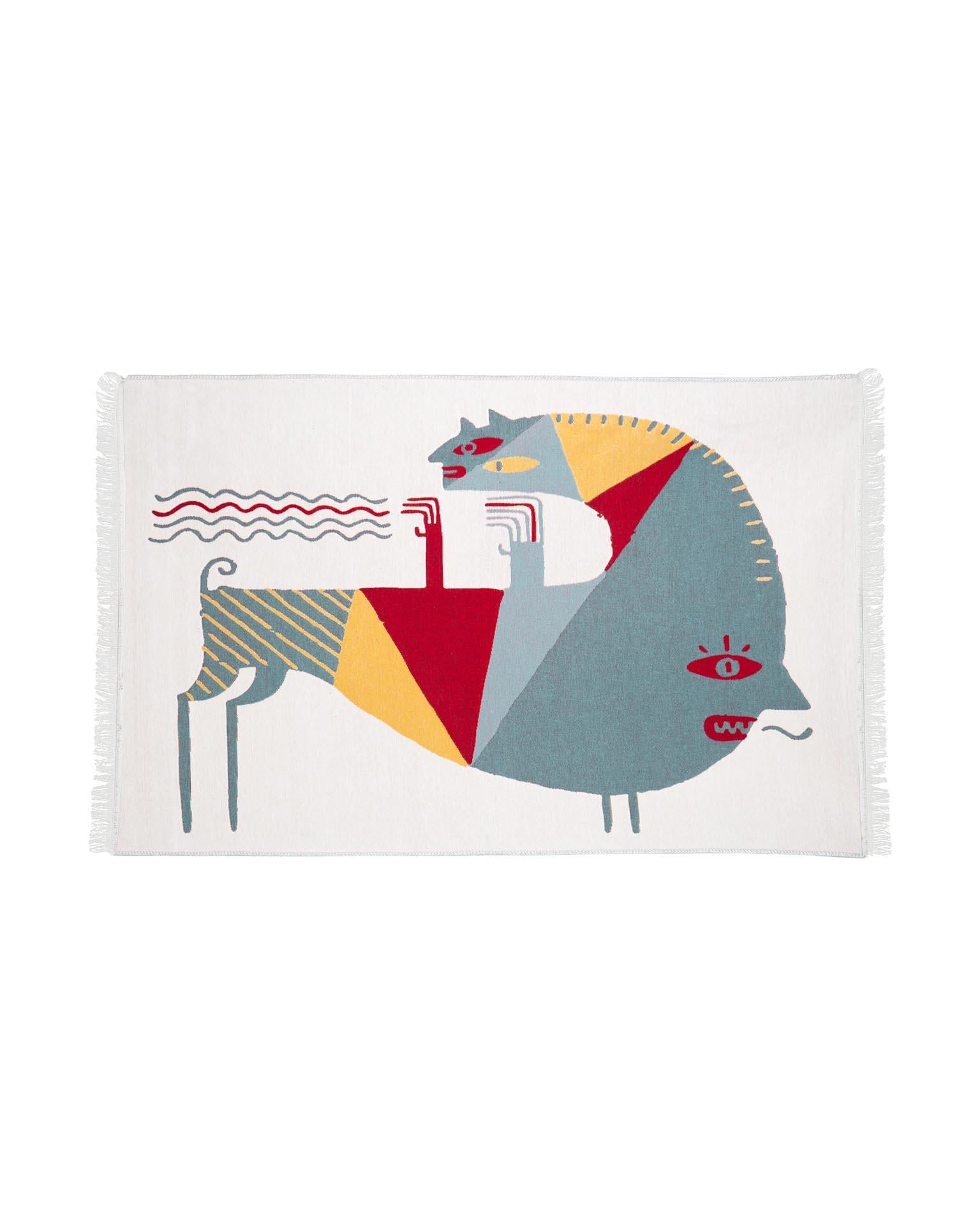 Murat Kalkavan “Voodoo II” Makine Dokuma Kilim - OMM x Şarküteri Big Baboli