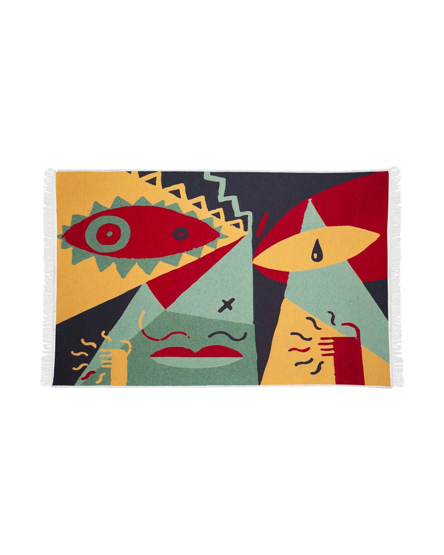 Murat Kalkavan “Voodoo III” Makine Dokuma Kilim - OMM x Şarküteri Big Baboli