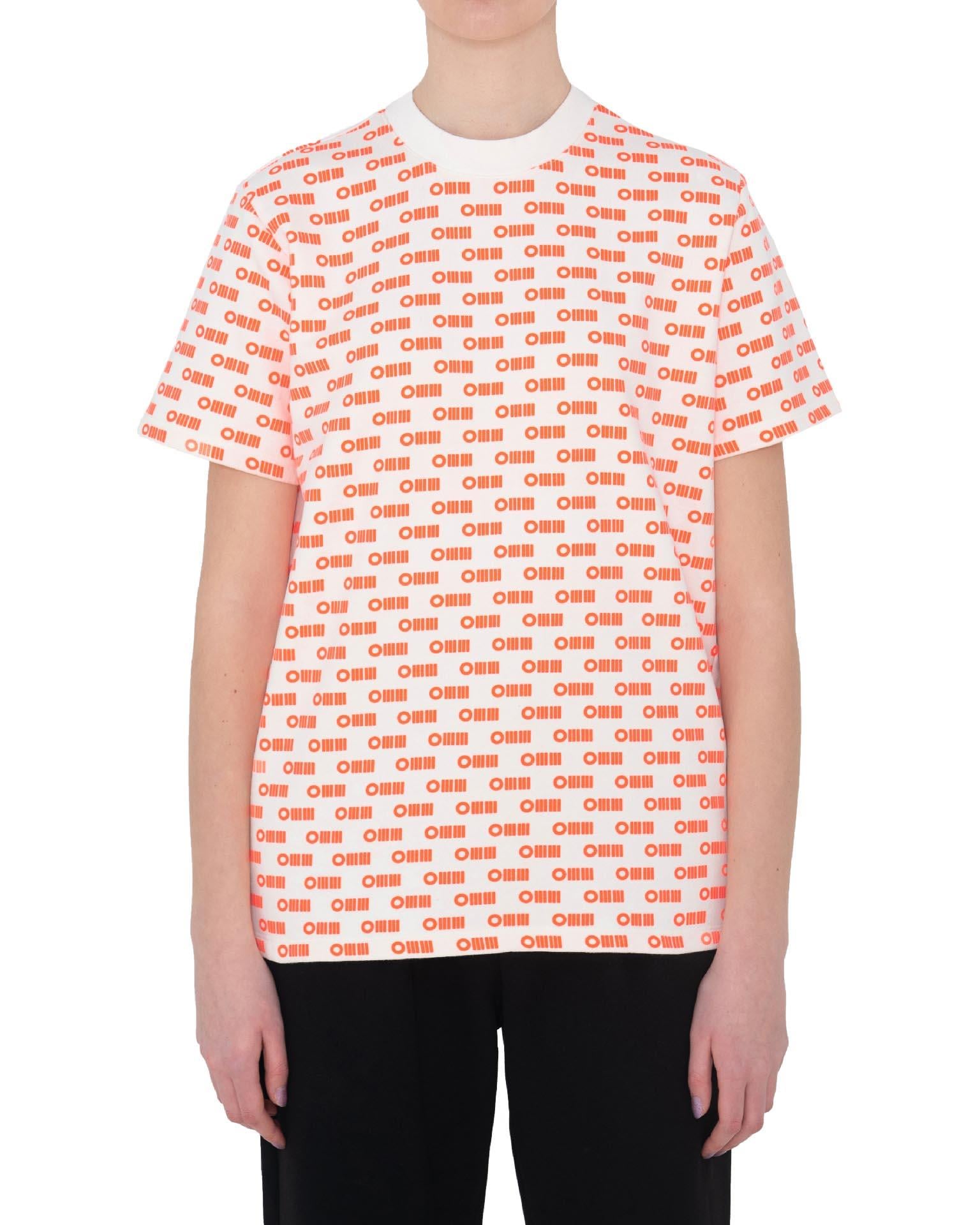 OMM Baskılı Unisex Beyaz Tişört