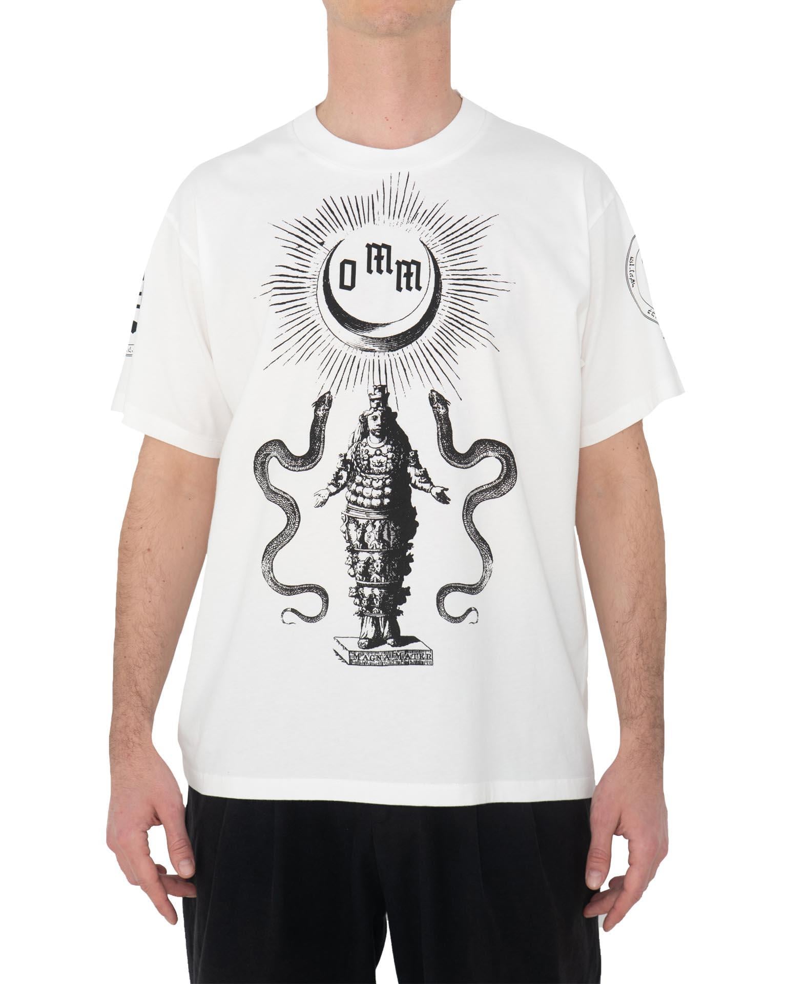 OMM Unisex Beyaz Tişört