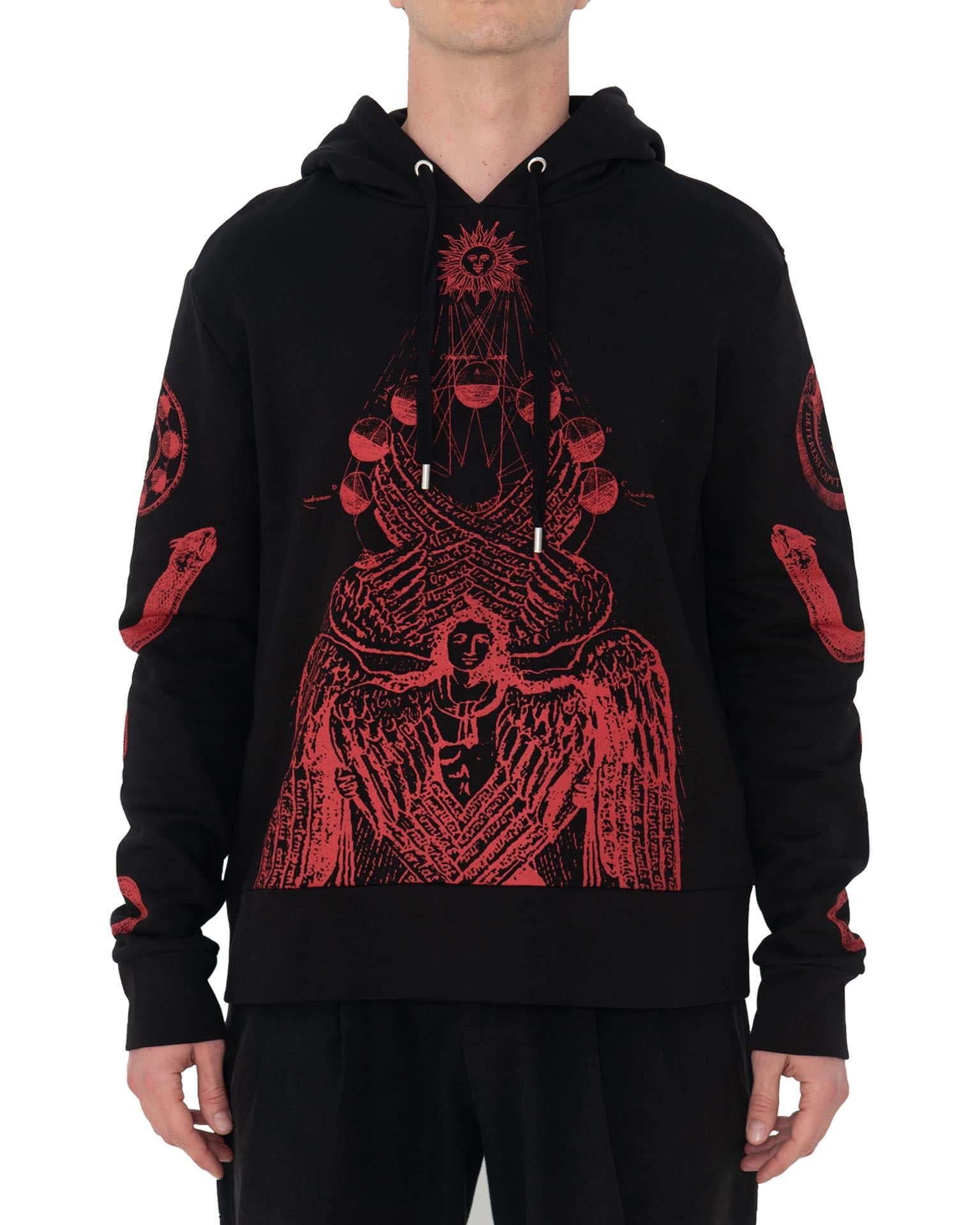 OMM Unisex Siyah Kapüşonlu Sweatshirt