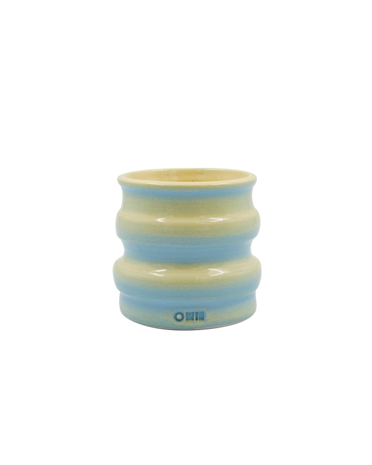 OMM x MU Ceramic Mavi Sarı Saksı