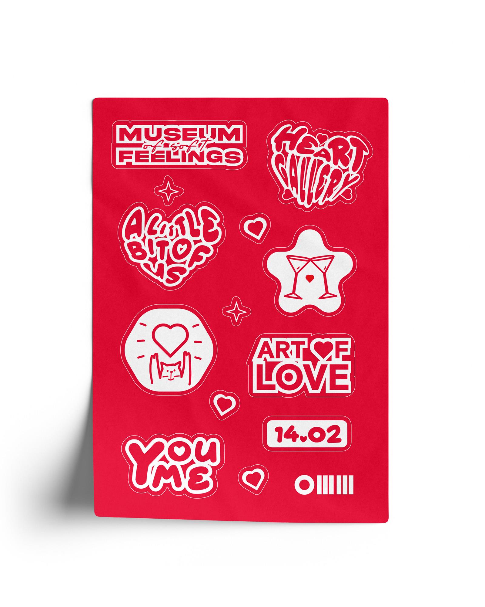 Sevgililer Günü Sticker Seti