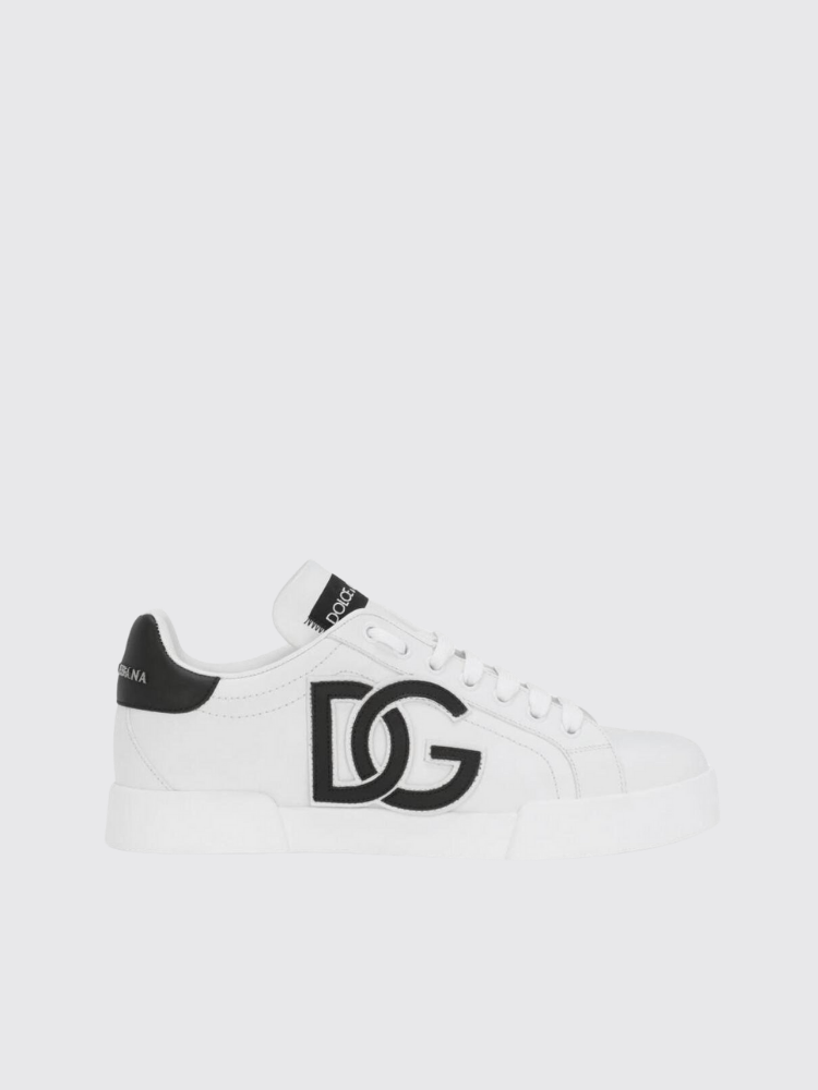 Calfskin Portofino Sneakers With DG Logo