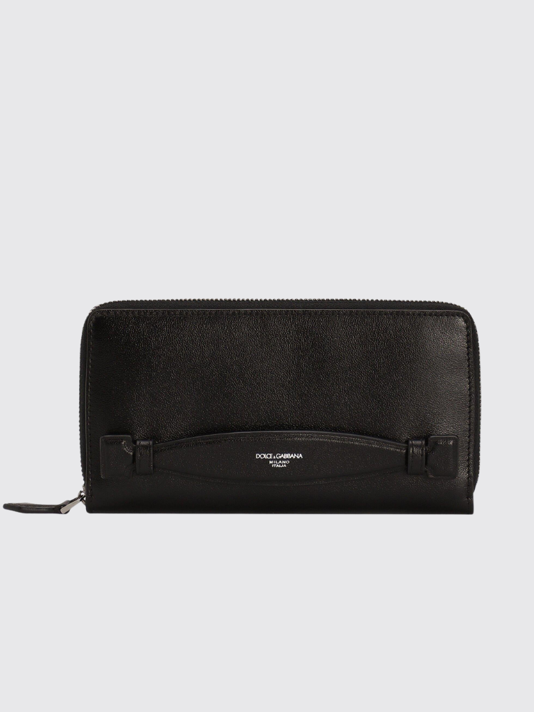 Dolce & Gabbana Zip-around Calfskin Wallet