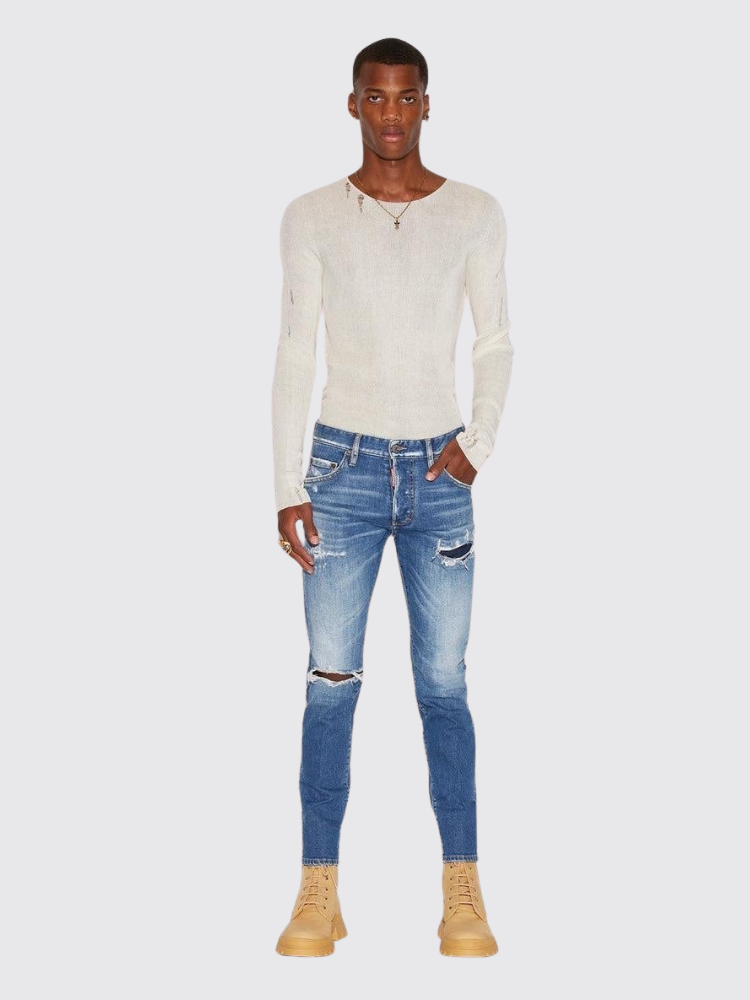Dsquared2 - DSQUARED2 Broken Wash Skinny Dan Jeans