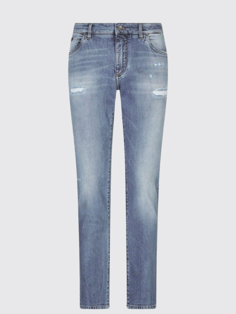 Light Wash Straight-leg Jeans