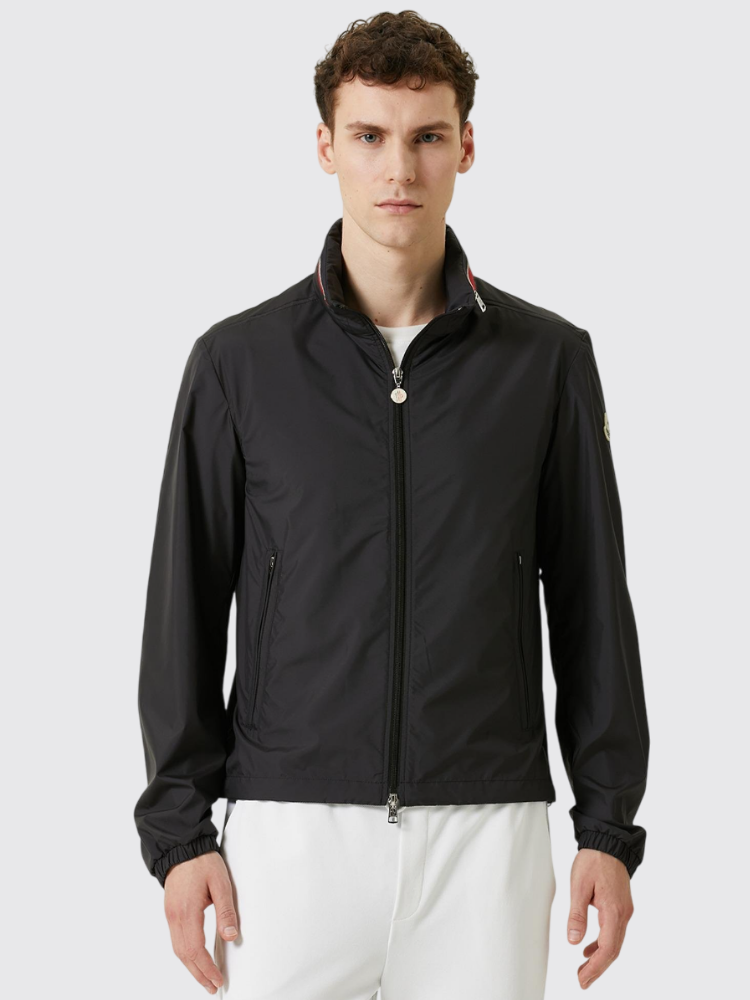Moncler Siyah Dik Yaka Mont
