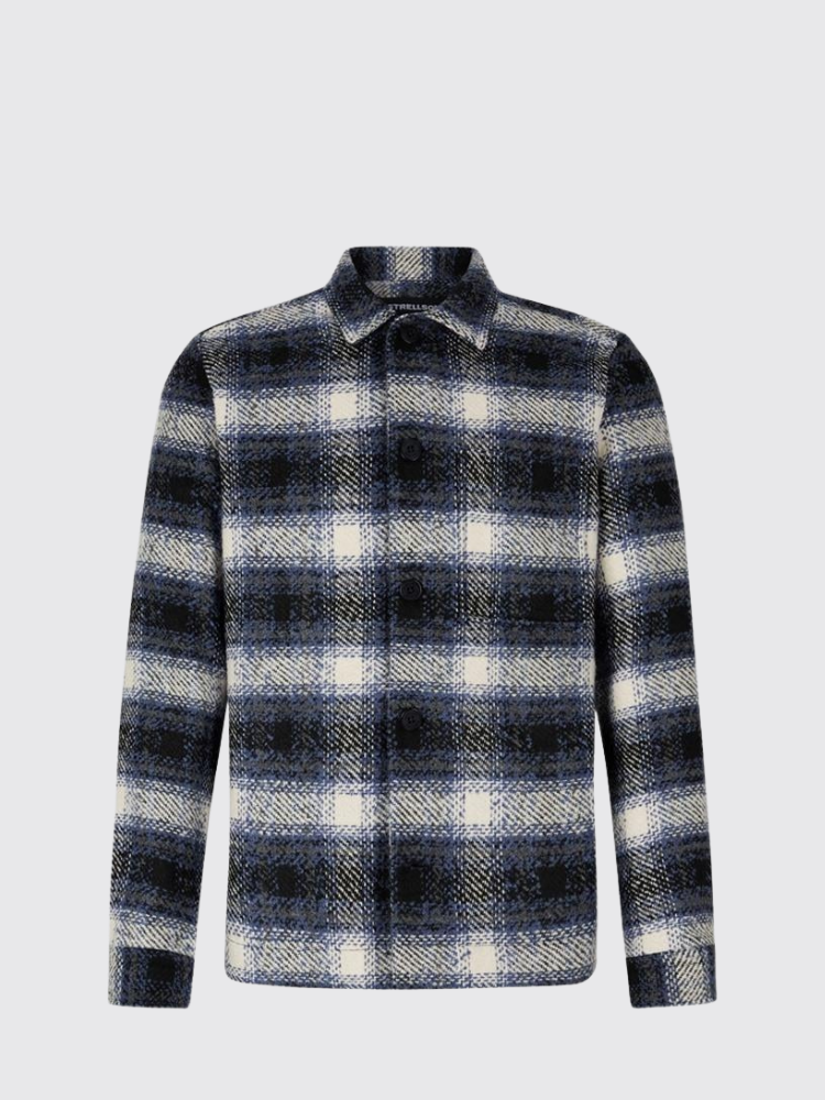 STRELLSON Noel Overshirt – Dark Blue/Ecru