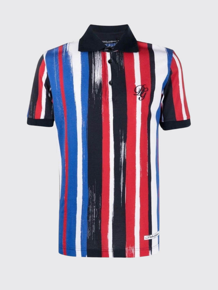 Stripe-print Polo Shirt